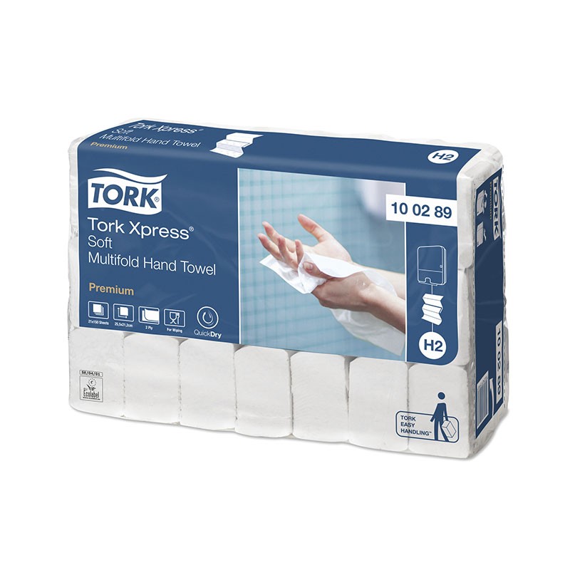 Prosoape hartie Tork Xpress, gama Premium, 2 straturi