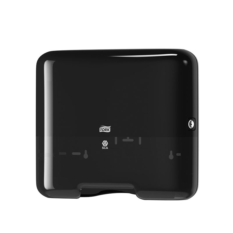 Dispenser prosoape Tork Singlefold Mini, negru, gama Elevation