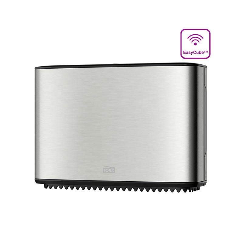 Dispenser hartie igienica Tork Mini Jumbo, inox, gama Image Design
