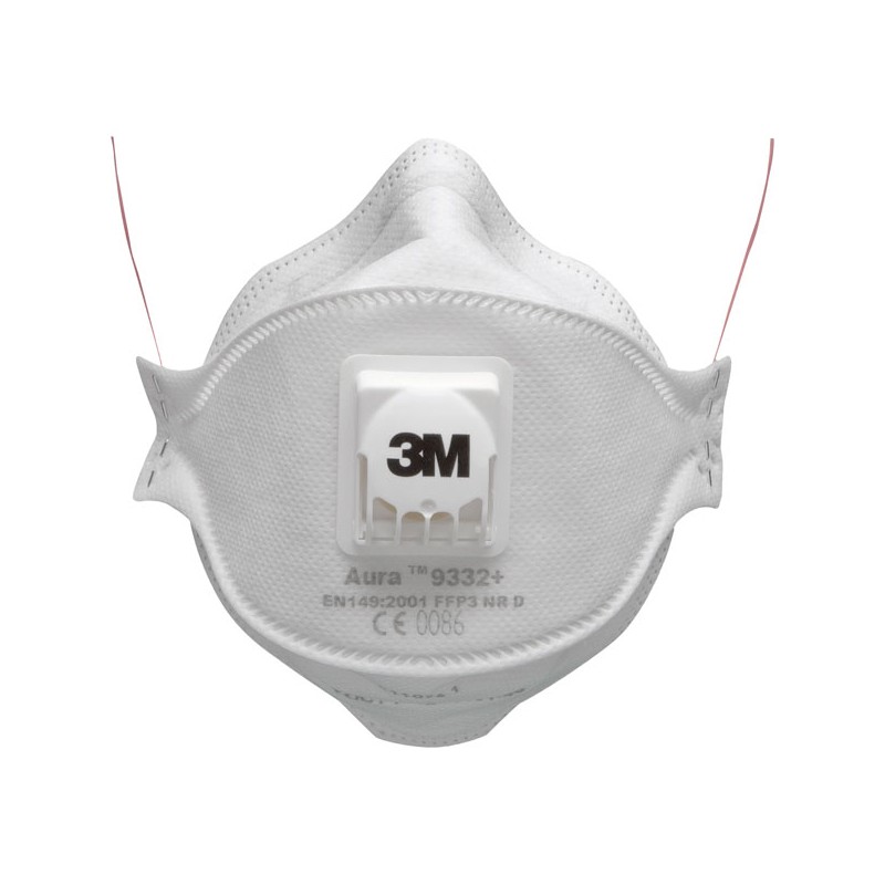 Masca de particule FFP3, cu supapa 3M Aura™ 9332+, pliabila