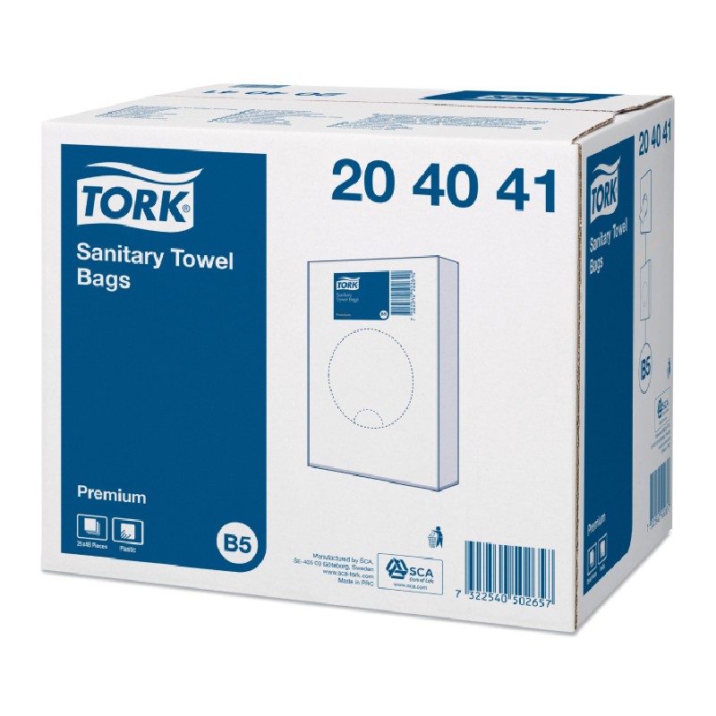 Punguțe Igienice Tork Premium, B5, culoare alb