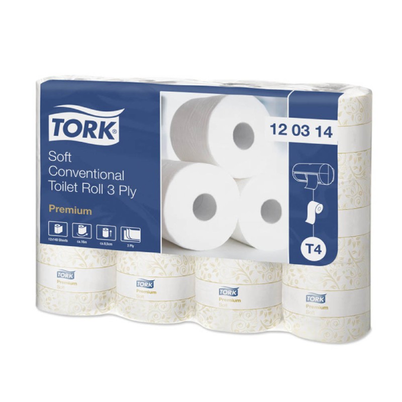 Pachet 8x Hartie Igienica Premium T4,3 straturi,culoare alba