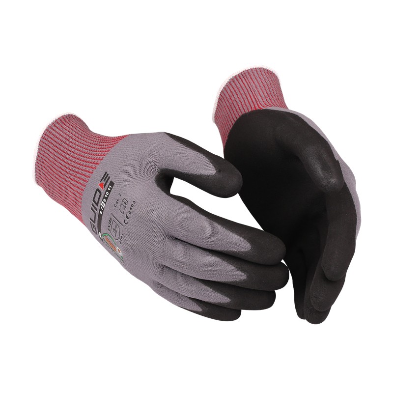 Manusi GUIDE 580, tricotate, sintetice, imersie nitril, marime 8