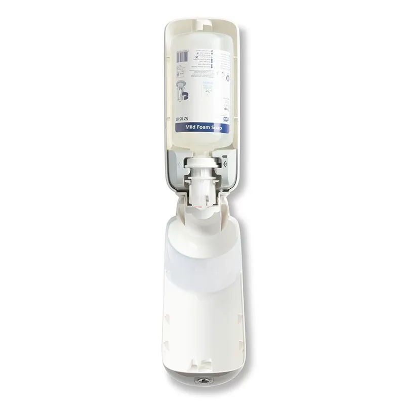 Dispenser sapun spuma Tork cu senzor, alb, gama Elevation - TotalClean.ro Dispenser sapun spuma Tork cu senzor, alb, gama Elevation