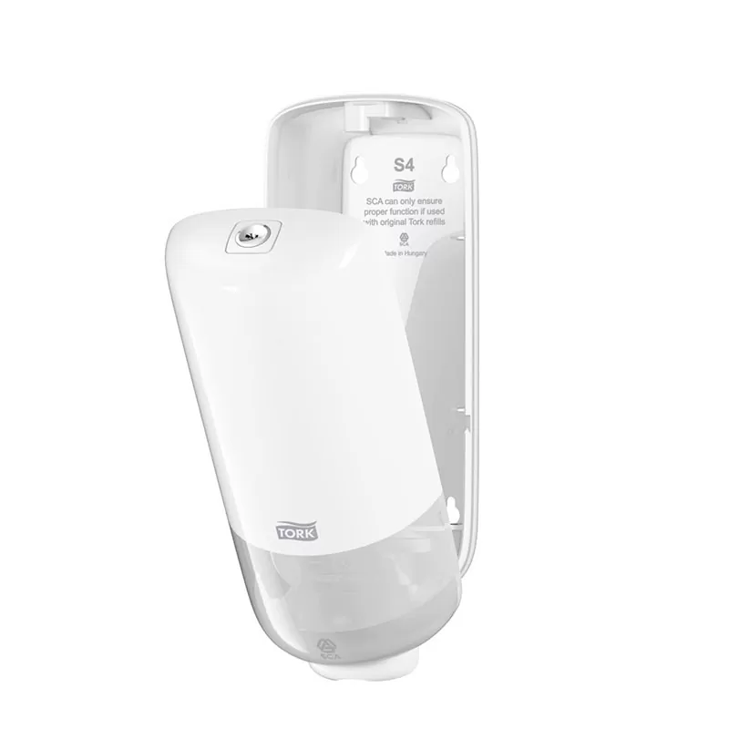 Dispenser sapun spuma Tork, alb, actionare manuala, gama Elevation
