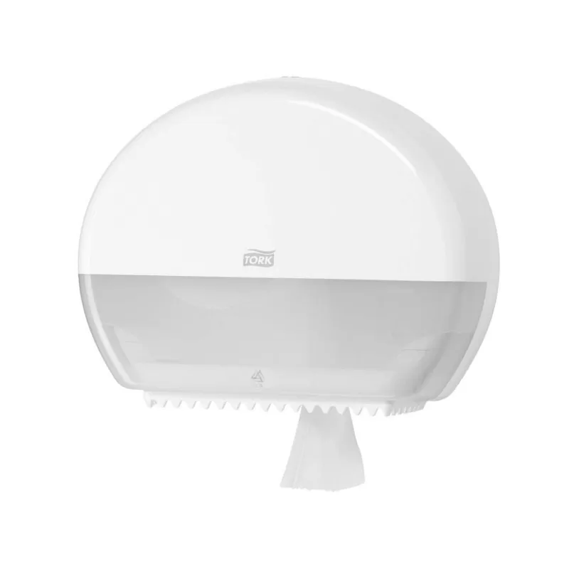 Dispenser hartie igienica Tork Mini Jumbo, alb, gama Elevation - TotalClean.ro Dispenser hartie igienica Tork Mini Jumbo, alb, gama Elevation
