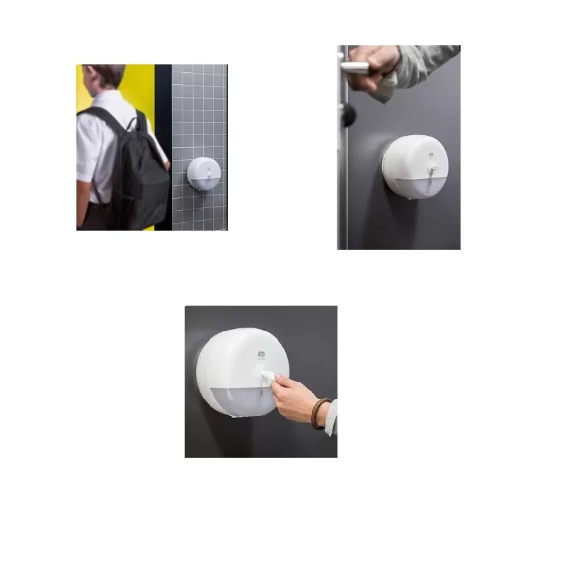 Dispenser hartie igienica Tork SmartOne, alb, gama Elevation - TotalClean.ro Dispenser hartie igienica Tork SmartOne, alb, gama Elevation