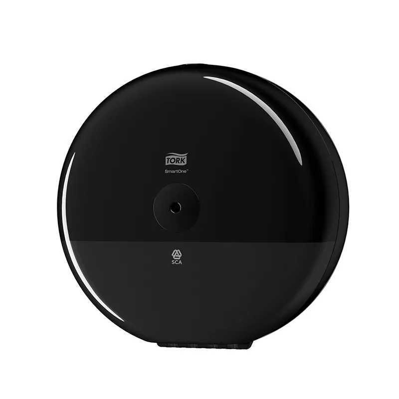 Dispenser hartie igienica Tork SmartOne Mini, negru, gama Elevation - TotalClean.ro Dispenser hartie igienica Tork SmartOne Mini, negru, gama Elevation
