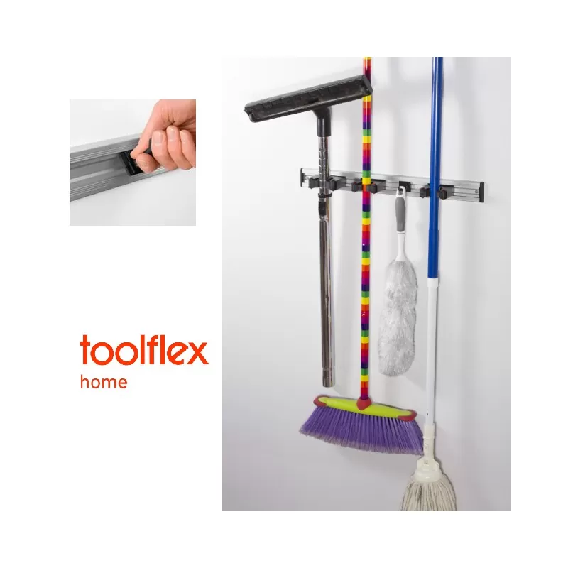 Set 3 Carlige pentru suport depozitare Toolflex Home H-01, culoare negru - TotalClean.ro Set 3 Carlige pentru suport depozitare Toolflex Home H-01, culoare negru