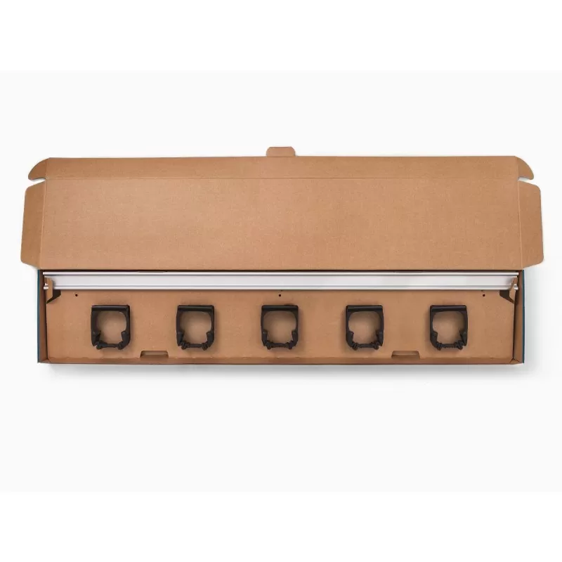 Suport depozitare unelte (organizator), Toolflex Professional One P-01, sina de aluminiu 94cm, 5 suporti flexibili, negru - TotalClean.ro Suport depozitare unelte (organizator), Toolflex Professional One P-01, sina de aluminiu 94cm, 5 suporti flexibili, negru