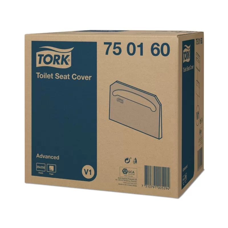 Hartie Tork acoperitoare de colac WC, V1, culoare alb