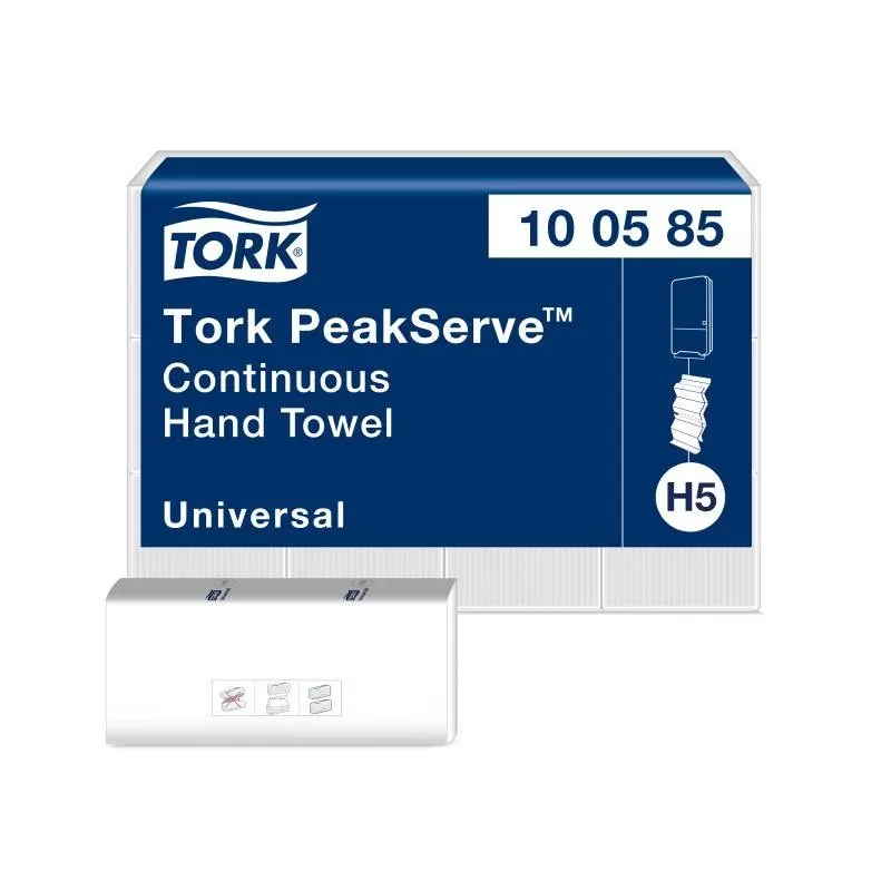 Prosoape hartie Tork PeakServe Continuous, H5, 1 strat, culoare alb