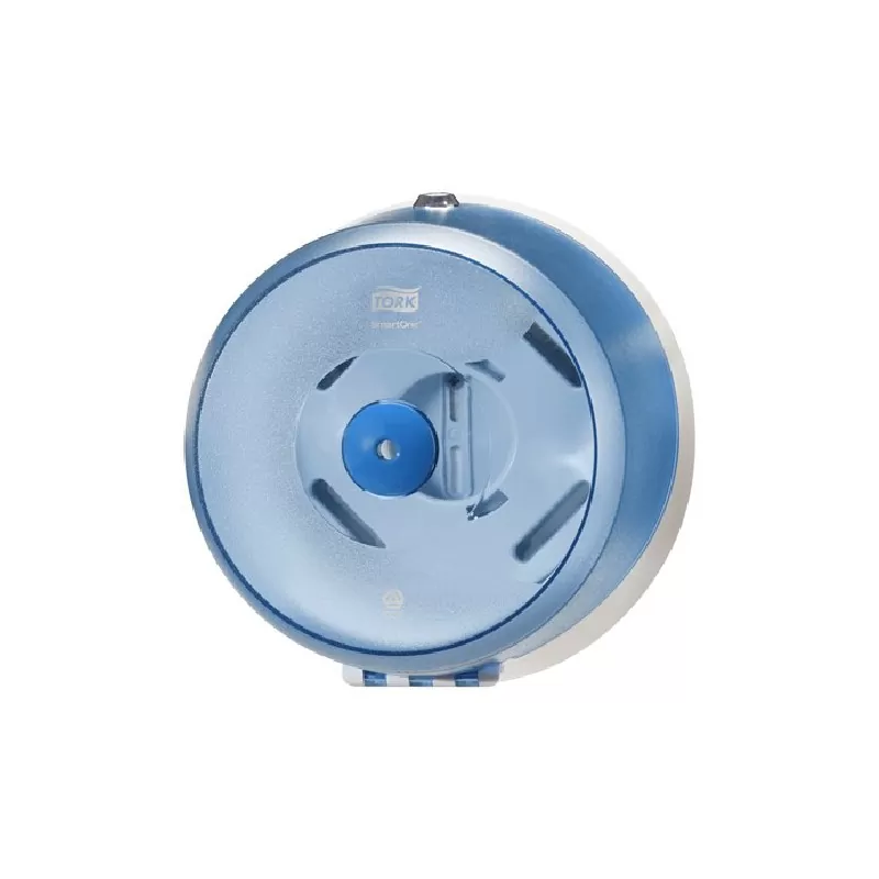 Dispenser Tork pentru hartie igienica mini SmartOne, T9, albastru - TotalClean.ro Dispenser Tork pentru hartie igienica mini SmartOne, T9, albastru