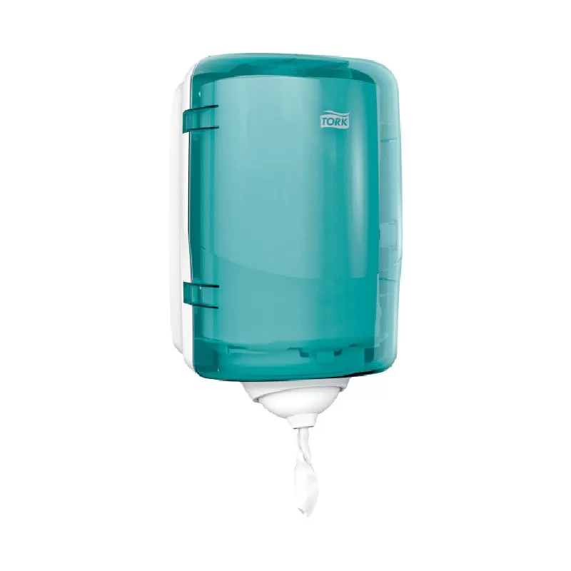 Dispenser Tork Reflex Mini M3, culoare alb/turcoaz - TotalClean.ro Dispenser Tork Reflex Mini M3, culoare alb/turcoaz
