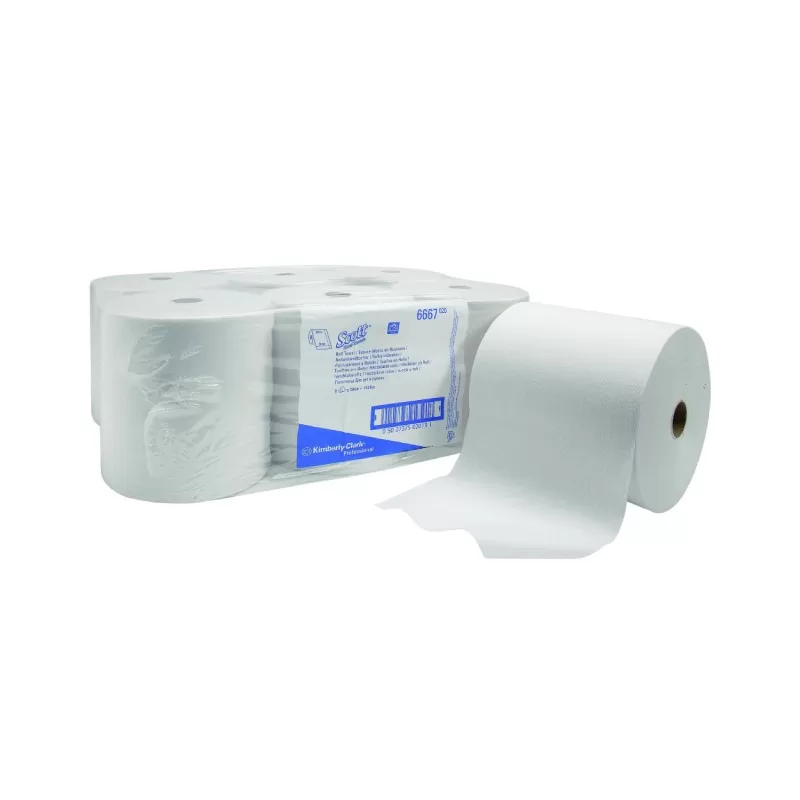 Prosoape Rola Kimberly Clark Scott, 6667, 1 strat, 305 m - TotalClean.ro Prosoape Rola Kimberly Clark Scott, 6667, 1 strat, 305 m