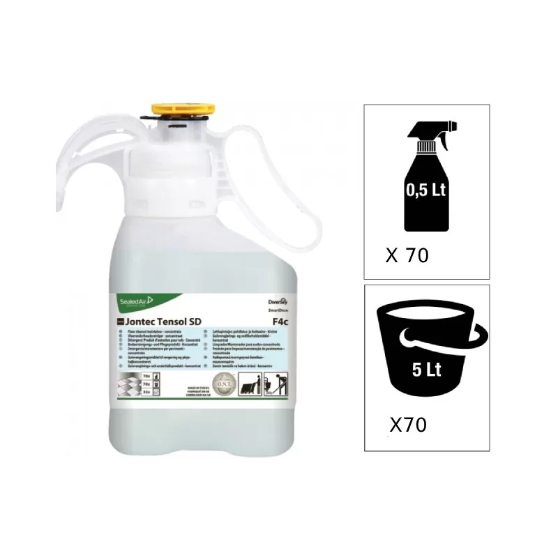 Detergent concentrat pentru pardosea, Taski Jontec Tensol SmartDose, Diversey, 1.4L