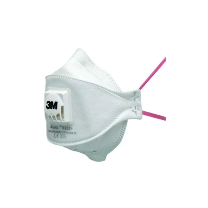 Masca de particule FFP3, cu supapa 3M Aura™ 9332+, pliabila
