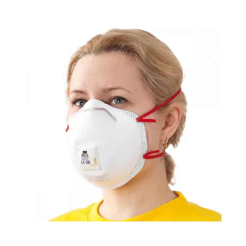 Masca de particule FFP3 cu supapa 3M 8833 - TotalClean.ro Masca de particule FFP3 cu supapa 3M 8833