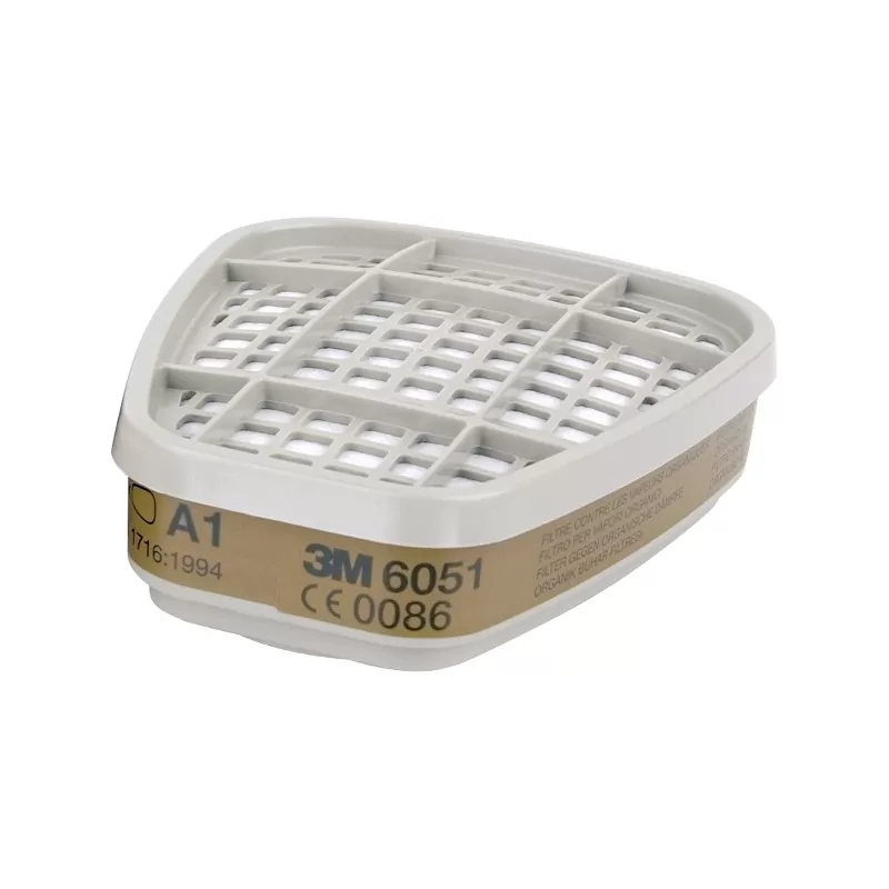 3M Pachet de 2 filtre A1 6051 pentru masca 3M 6200 - TotalClean.ro 3M Pachet de 2 filtre A1 6051 pentru masca 3M 6200