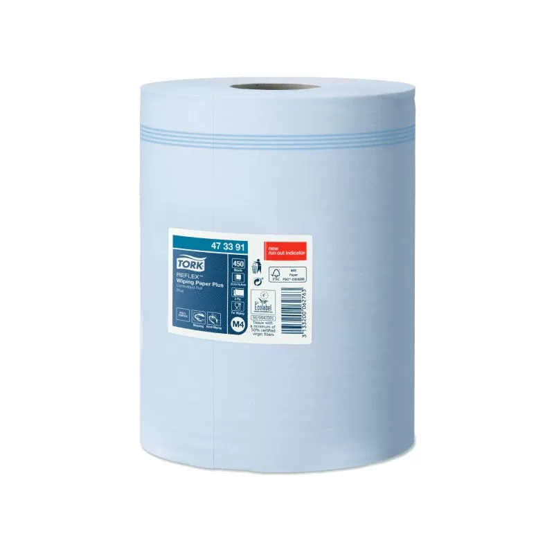 Rola Lavete hartie Tork Reflex 473391, gama Advanced, M4, 2 straturi, 150m, culoarea albastru