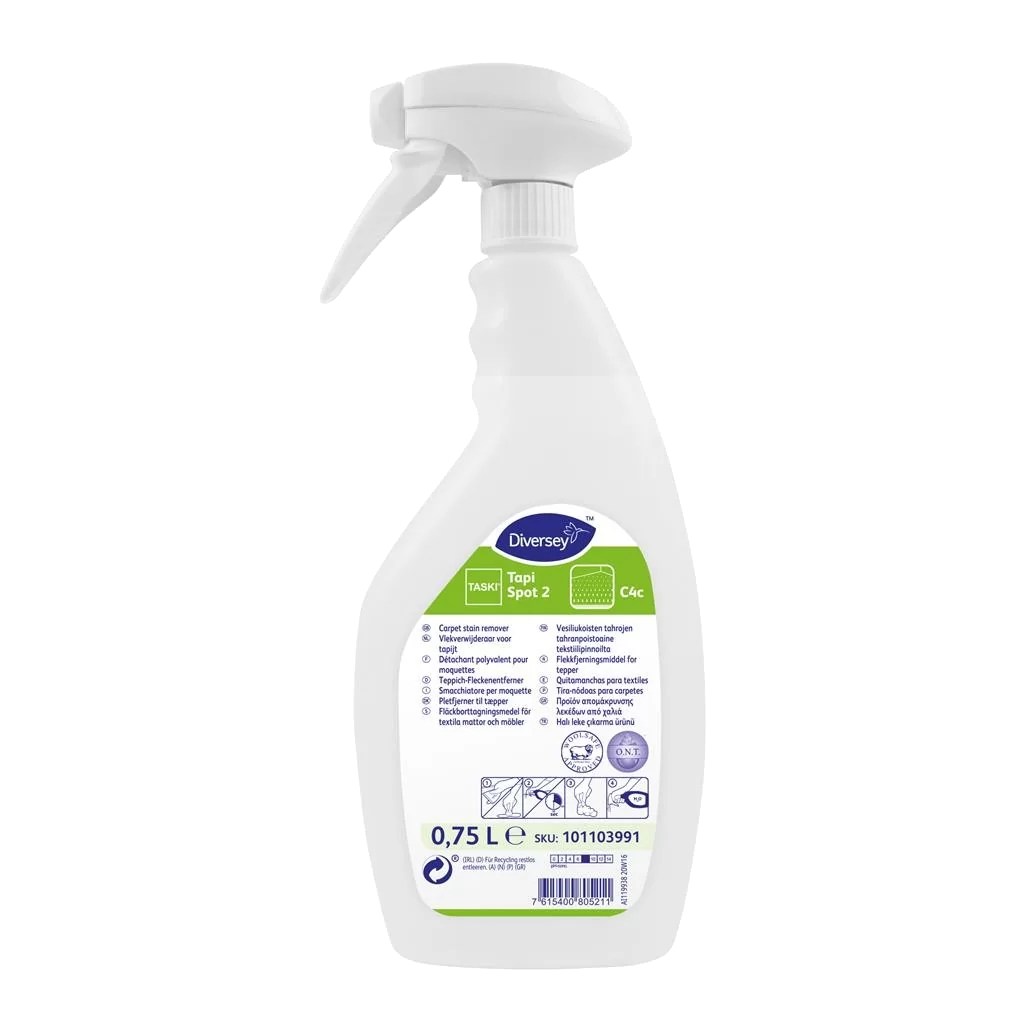 Detergent pentru mocheta si tapiterie, Taski Tapi Spotex 2, Diversey, 0.75L - TotalClean.ro Detergent pentru mocheta si tapiterie, Taski Tapi Spotex 2, Diversey, 0.75L
