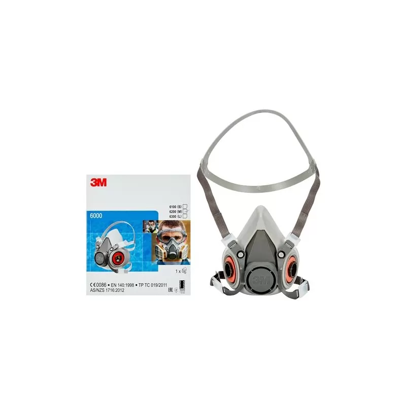 Masca de protectie 3M 6200 - TotalClean.ro Masca de protectie 3M 6200