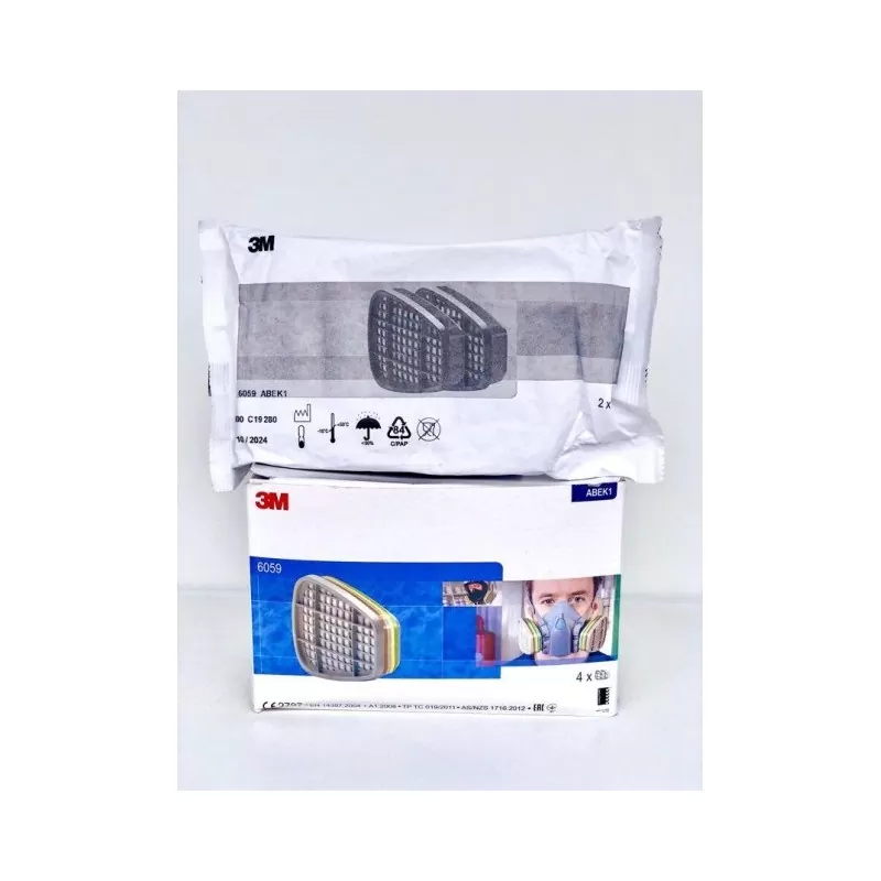 Set de 2 filtre combinate ABEk1 3M™ 6059 - TotalClean.ro Set de 2 filtre combinate ABEk1 3M™ 6059