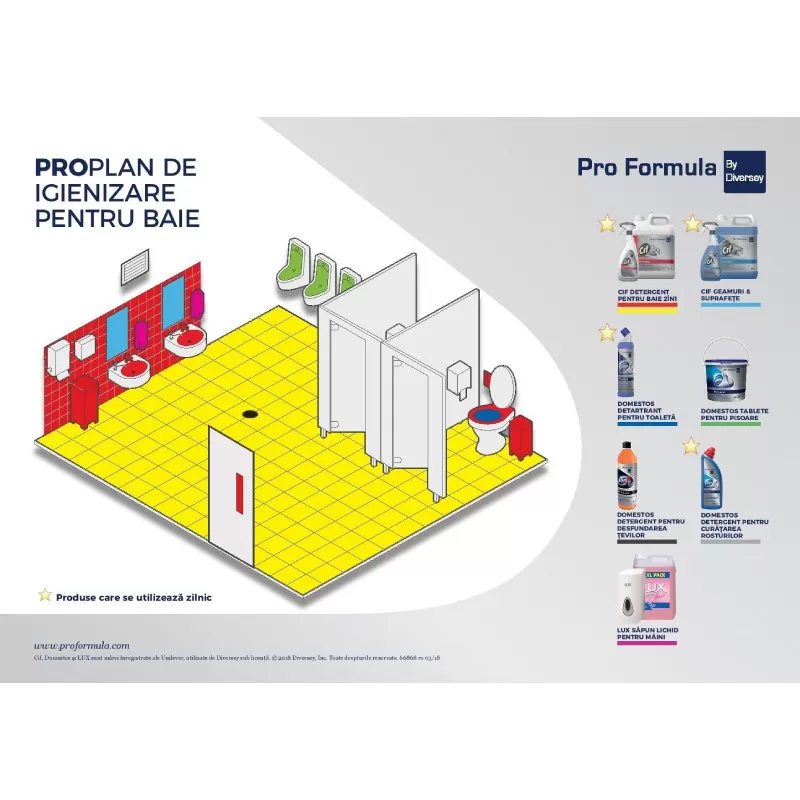 Spray Cif Professional Multi Suprafete, Diversey, 400ml - TotalClean.ro Spray Cif Professional Multi Suprafete, Diversey, 400ml