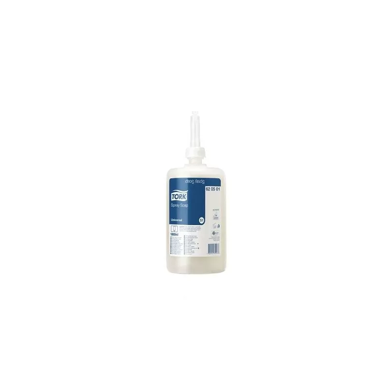 Pachet 6xSapun spray Tork Universal 1L, si Dozator sapun lichid si spray, alb - TotalClean.ro Pachet 6xSapun spray Tork Universal 1L, si Dozator sapun lichid si spray, alb