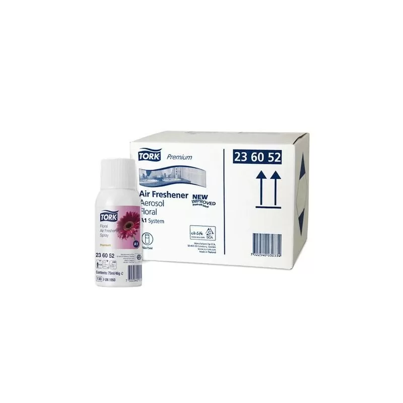 Pachet 3 buc*Odorizant aer tip spray Tork, miros floral si Dozator Spray Odorizant Tork, alb - TotalClean.ro Pachet 3 buc*Odorizant aer tip spray Tork, miros floral si Dozator Spray Odorizant Tork, alb