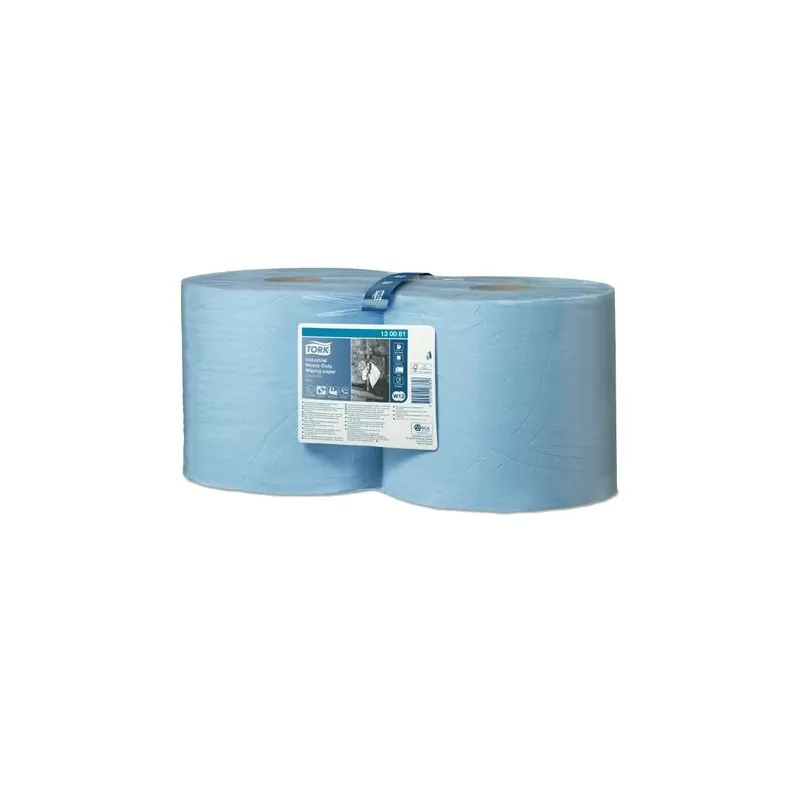 Pachet 2*Role hartie industriala ultra-rezistenta Tork si Dozator pentru lavete Tork Centrefeed Maxi, rosu/negru
