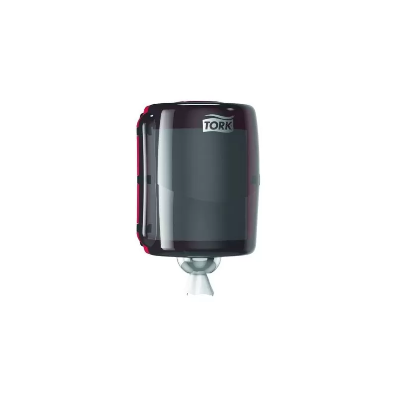 Pachet 2*Role hartie industriala ultra-rezistenta Tork si Dozator pentru lavete Tork Centrefeed Maxi, rosu/negru