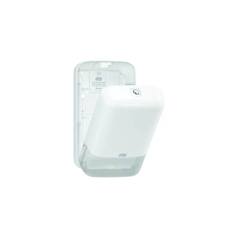 Pachet Hartie igienica Tork Bulk Soft, 2 straturi si Dozator Hartie Igienica Portionata Tork Folded, alb