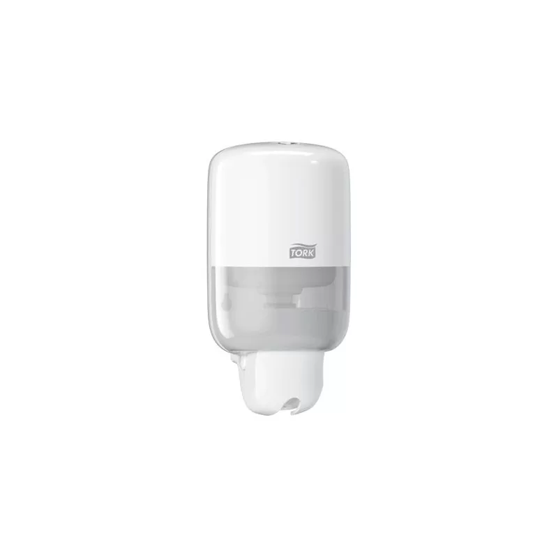 Pachet 8xSapun lichid mini Tork Premium, S2, 475ml si Dozator sapun lichid Tork S2, alb
