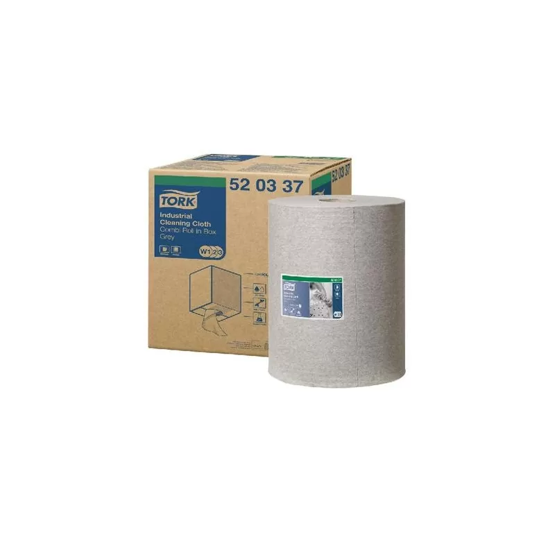 Pachet Laveta Multipurpose, Tork, 1 strat, culoare gri si Dozator Tork Boxed Combi Roll, negru - TotalClean.ro Pachet Laveta Multipurpose, Tork, 1 strat, culoare gri si Dozator Tork Boxed Combi Roll, negru