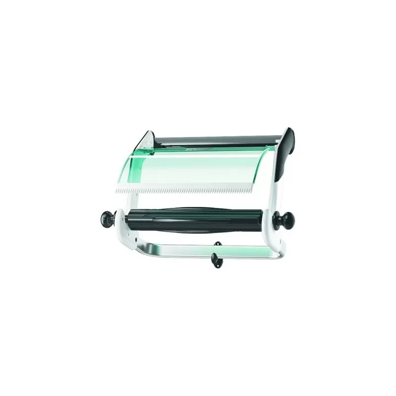 Pachet 4*Role hartie industriala Tork , 2 straturi, alb si Stativ Perete Tork , pentru rola de hartie, alb/turquoise - TotalClean.ro Pachet 4*Role hartie industriala Tork , 2 straturi, alb si Stativ Perete Tork , pentru rola de hartie, alb/turquoise
