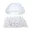 Capeline/Bonete de unica folosinta, culoare alb, 100 buc/set