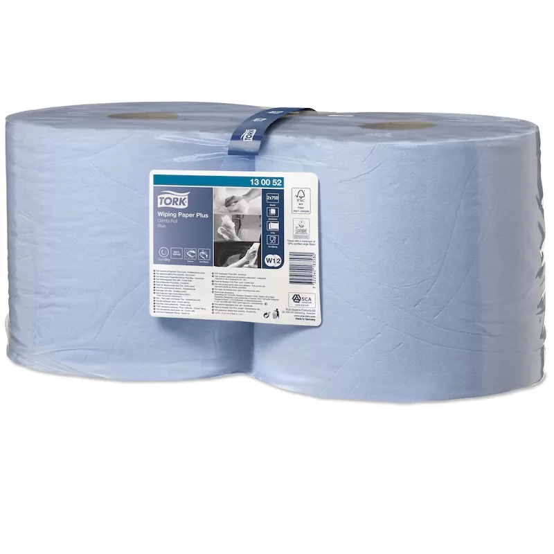Lavete Advanced 420, W1/W2, 2str, cul. albastru, 255m, 750 portii/rola, 2role/bax - TotalClean.ro Lavete Advanced 420, W1/W2, 2str, cul. albastru, 255m, 750 portii/rola, 2role/bax
