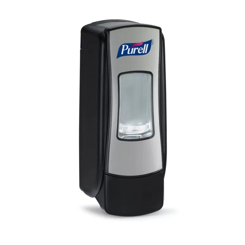 KIT Gel dezinfectant Purell Advanced ADX, 700ml + Dispenser PURELL ADX-7, culoare crom/negru - TotalClean.ro KIT Gel dezinfectant Purell Advanced ADX, 700ml + Dispenser PURELL ADX-7, culoare crom/negru
