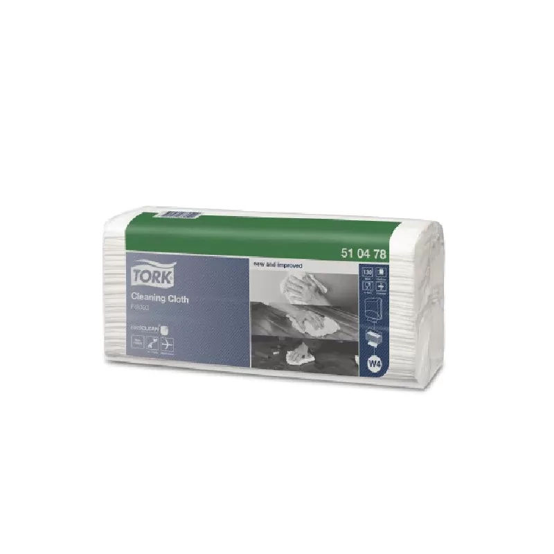 Lavete Tork Premium Cleaning Cloth W4, 1strat, 5 pachete/bax, culoare alb