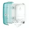 Dispenser Tork Reflex M4, material de plastic, culoarea alb/turcoaz - TotalClean.ro Dispenser Tork Reflex M4, material de plastic, culoarea alb/turcoaz