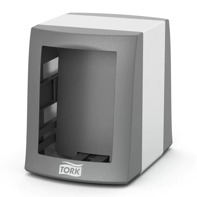 Dozator de șervețele de masă Tork Fastfold N2 din metal, culoarea gri - TotalClean.ro Dozator de șervețele de masă Tork Fastfold N2 din metal, culoarea gri