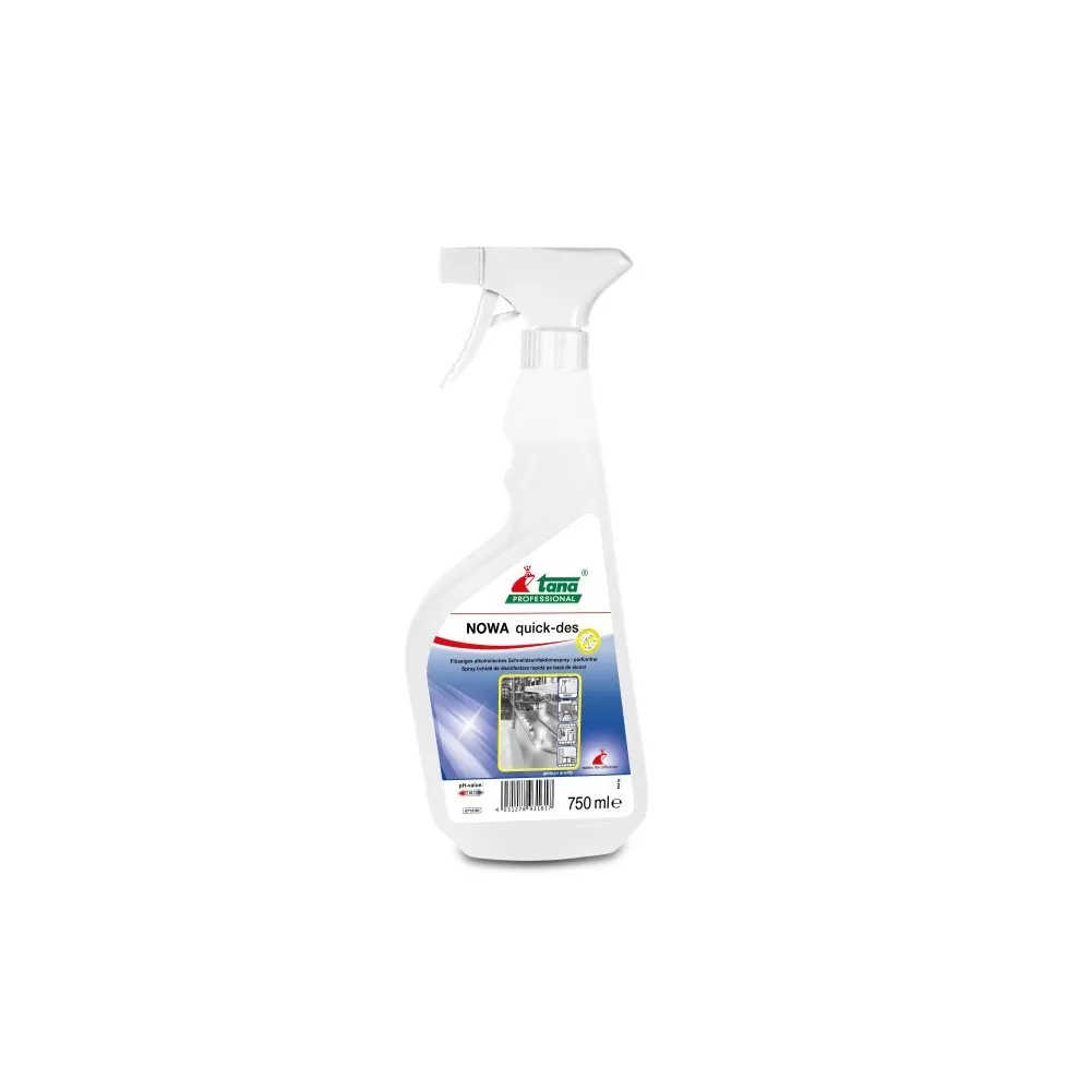 Tana Dezinfectant supraf. Nowa Quick-Des Spray antimicrobial, food approved, 750 ml - TotalClean.ro Tana Dezinfectant supraf. Nowa Quick-Des Spray antimicrobial, food approved, 750 ml