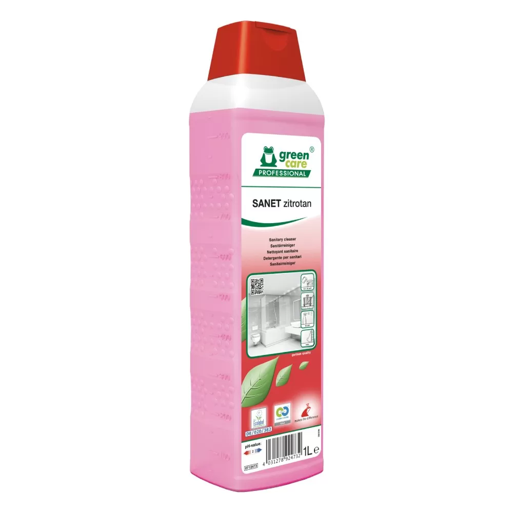 Tana Sanet Zitrotan 1L Detergent detartrant spatii sanitare, ecologic, 1L - TotalClean.ro Tana Sanet Zitrotan 1L Detergent detartrant spatii sanitare, ecologic, 1L