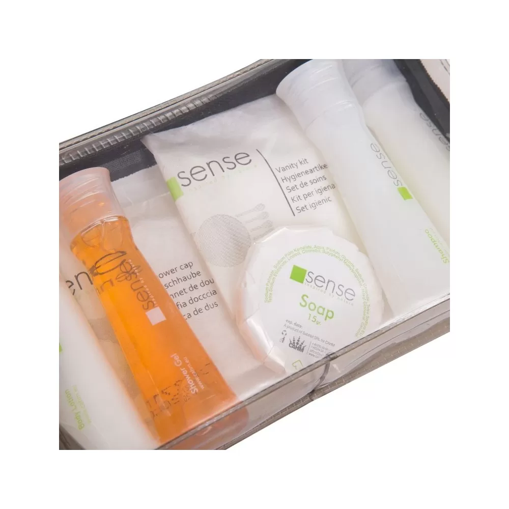 Sense kit de calatorie economic, 7 piese - TotalClean.ro Sense kit de calatorie economic, 7 piese