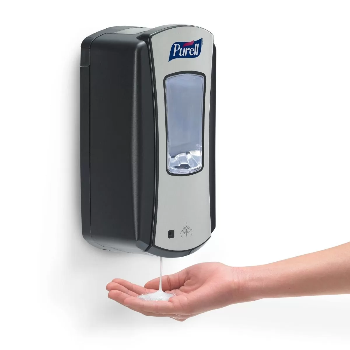 Pachet Gel dezinfectant Purell Advanced TFX 1200ml si Dispenser Purell TFX, culoare alb