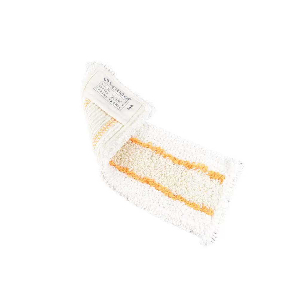 Mop Sprint Tronic 40cm, mat. poliester/bumbac/microfibra, alb/rosu - TotalClean.ro Mop Sprint Tronic 40cm, mat. poliester/bumbac/microfibra, alb/rosu