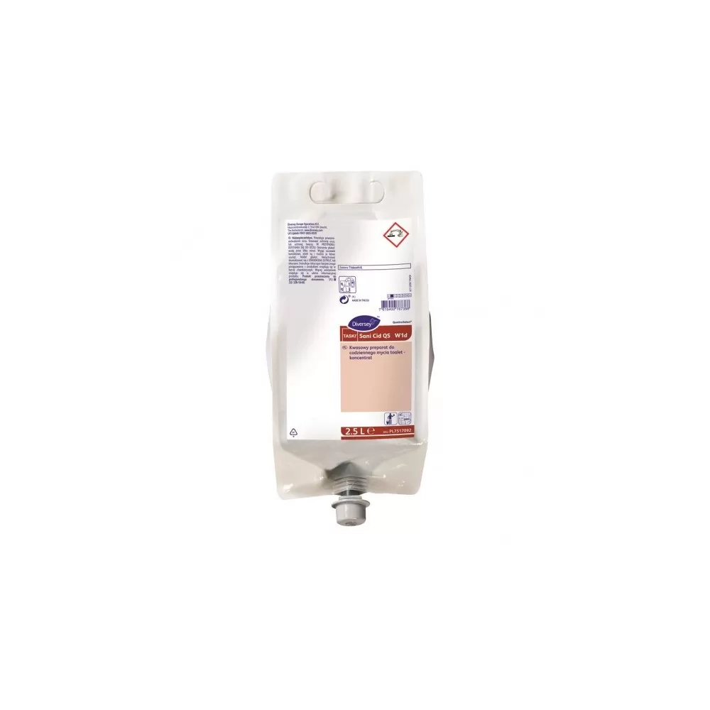Detergent grupuri sanitare TASKI Sani Cid QS, Diversey, 2.5L - TotalClean.ro Detergent grupuri sanitare TASKI Sani Cid QS, Diversey, 2.5L