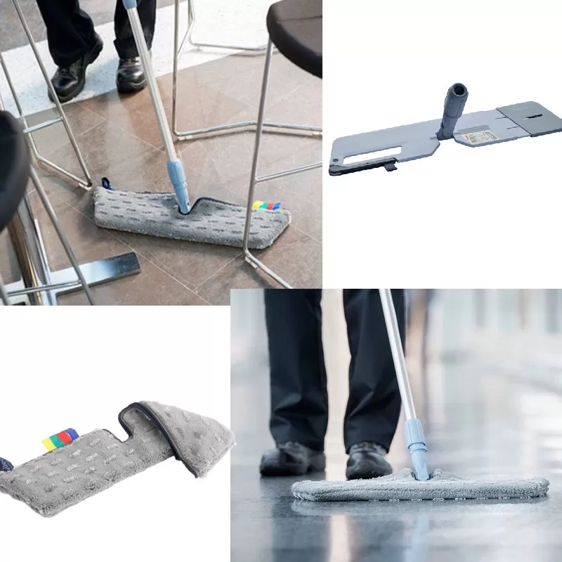 Kit Vileda Swep Pro Plus, 50 cm (talpa de mop plata, mop plat si coada)