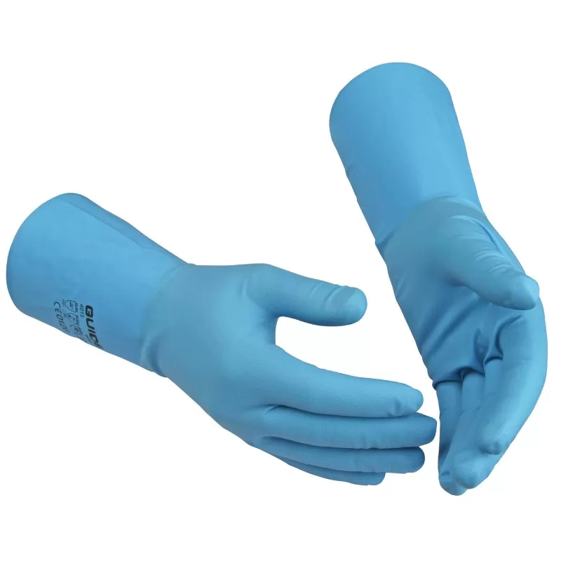 Manusi nitril protectie chimica Guide 4015, marimea 7 - TotalClean.ro Manusi nitril protectie chimica Guide 4015, marimea 7